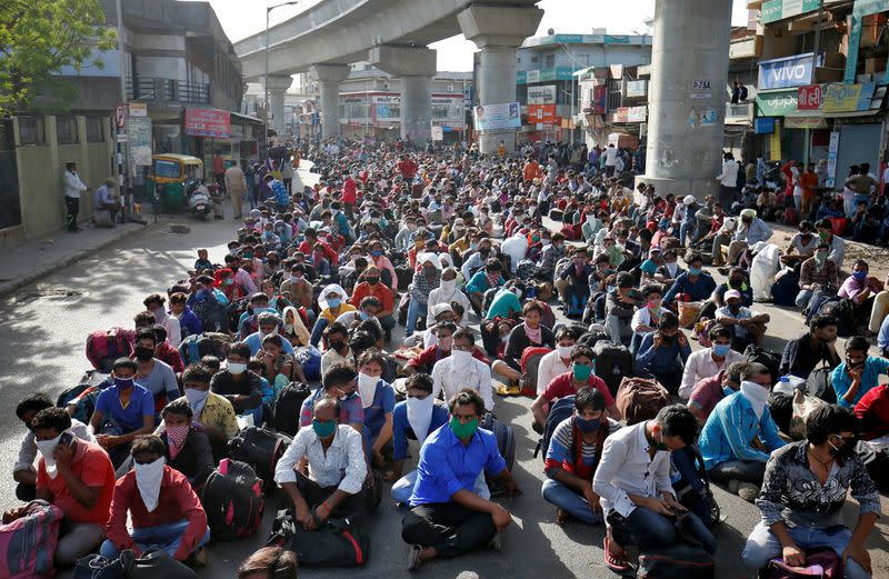 FILE PHOTO: Outbreak of coronavirus disease (COVID-19) in Ahmedabad