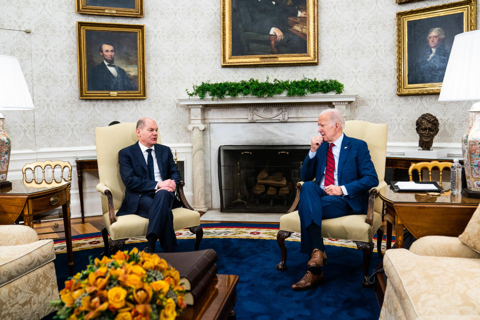 Olaf Scholz (links) und Joe Biden. (Bild: Demetrius Freeman/The Washington Post via Getty Images)