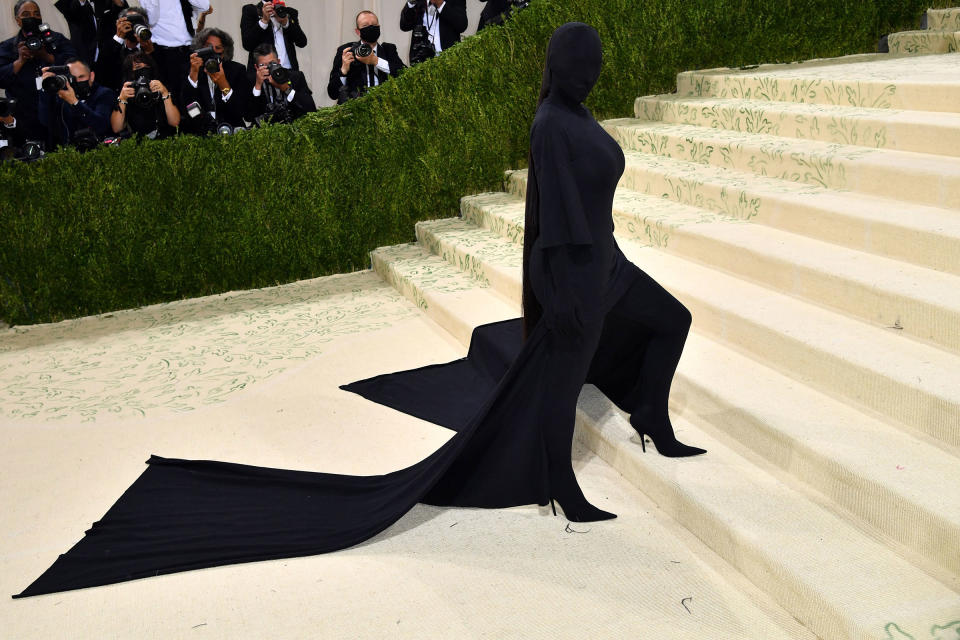 Kim Kardashian attends the 2021 Met Gala celebrating "In America: A Lexicon of Fashion."<span class="copyright">Angela Weiss—AFP/Getty Images</span>