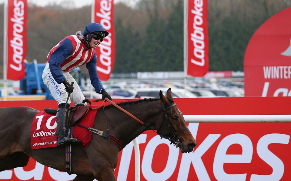 Ben Jones aboard De Rasher Counter Ladrbrokes Trophy winner De Rasher Counter - PA