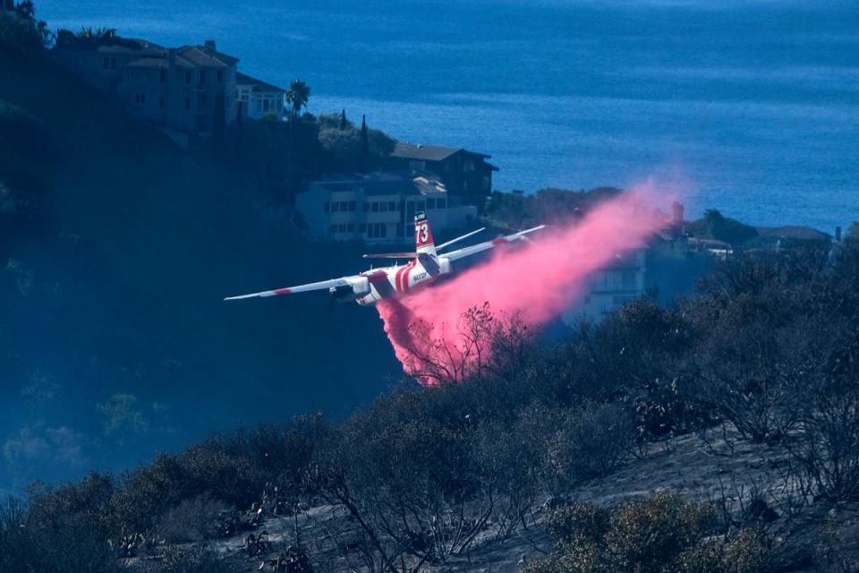 Wildfires Fire Retardant (Copyright 2022 Associated Press. All rights reserved.)
