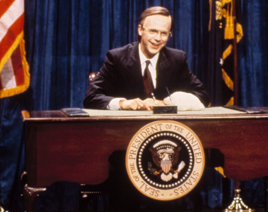 Carvey was such an ace impersonator that when 'SNL' lampooned the 1992 presidential debate, Carvey played both George H.W. Bush and Ross Perot.
