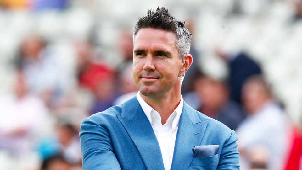 Ex England player Kevin Pietersen during ICC Cricket World Cup Semi-Final between England and Australia. (Photo by Action Foto Sport/NurPhoto via Getty Images)