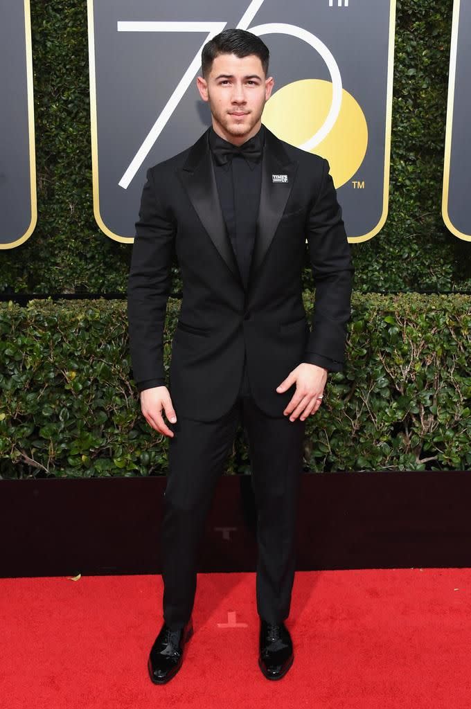 Singer Nick Jonas celebrates The 75th Annual Golden Globe Awards with Moet & Chandon at The Beverly Hilton Hotel. Source: Getty