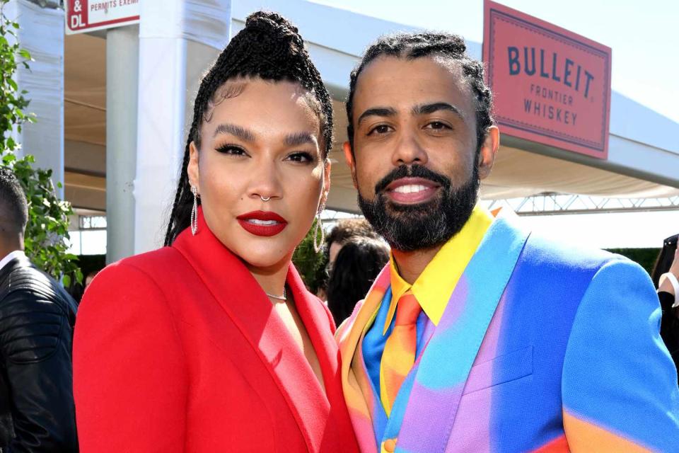 <p>Michael Kovac/Getty</p> Emmy Raver-Lampman and Daveed Diggs attend the 2022 Film Independent Spirit Awards