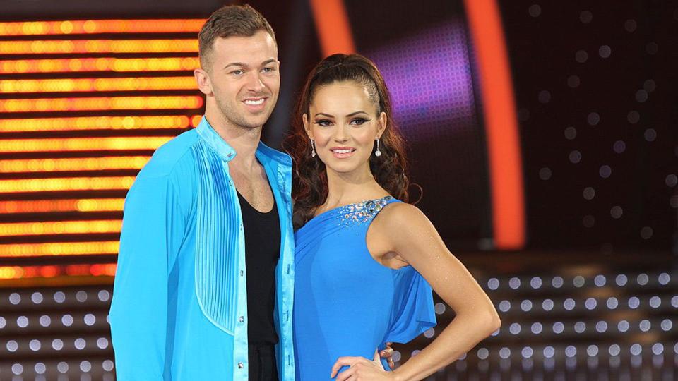 Kara Tointon and Artem Chigvintsev during the Strictly tour 