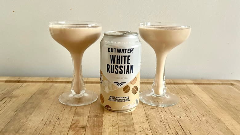 Two glasses Cutwater White Russian