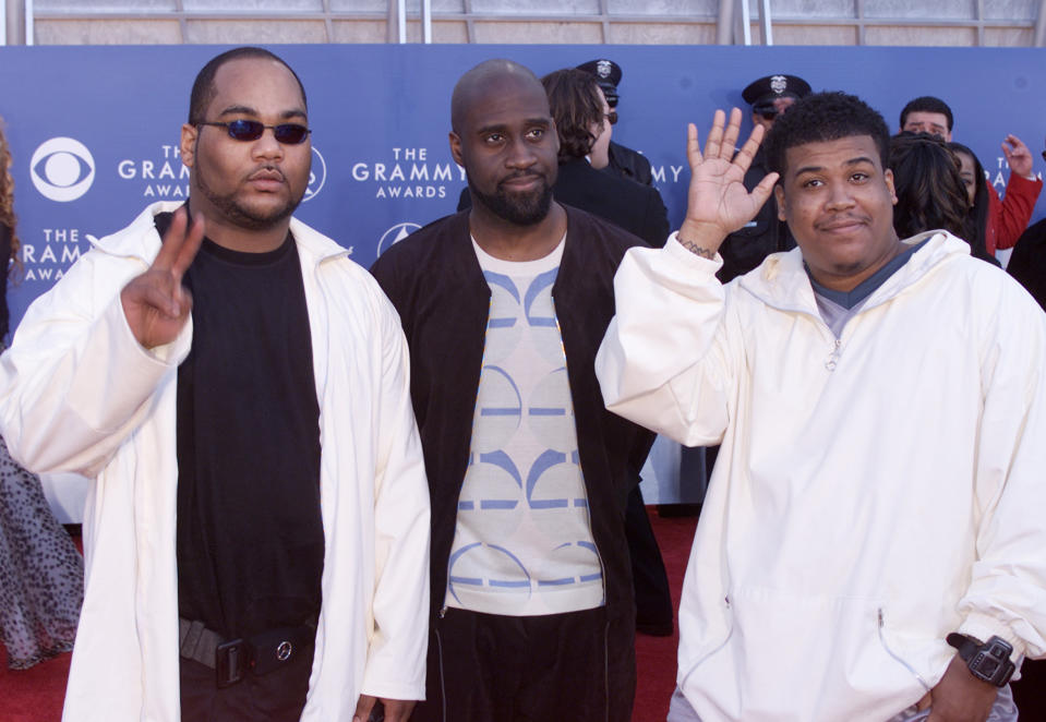 Members of De La Soul arrive at the 43rd Annual Grammy Awards at Staples Center in Los Angeles, CA on February 21, 2001.