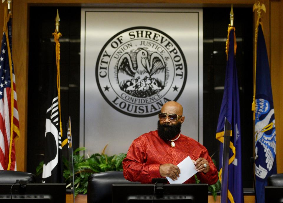 Councilman James Green during the special meeting Shreveport city council called on Friday, January 6, 2023, at Government Plaza. 