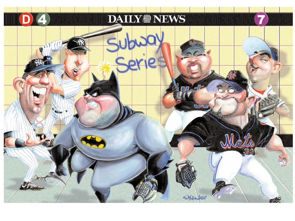 Cartoon created for the 2000 World Series.