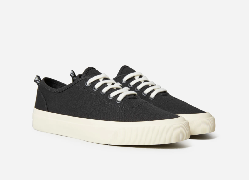 The Forever Sneaker in Black. Image via Everlane.