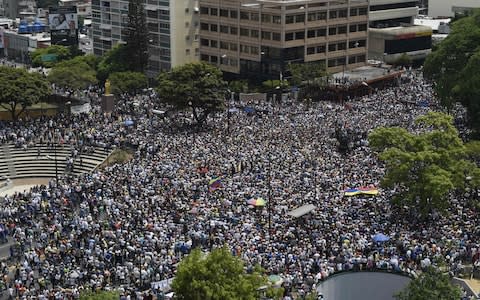 Thousands took to the streets, but it was not enough - Credit: FEDERICO PARRA/&nbsp;AFP