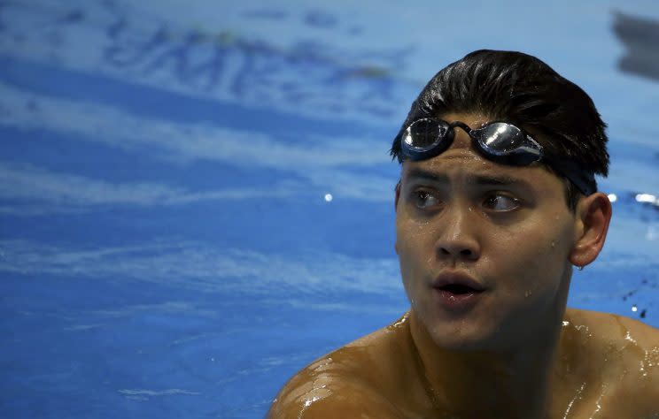 Joseph Schooling was disappointed with his performance at the NCAA meet. Getty Images file photo