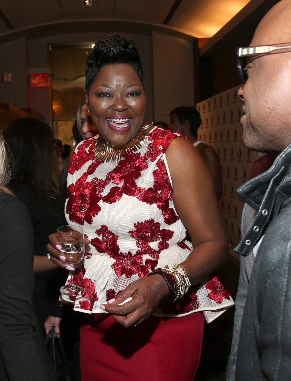 Wanda Durant, executive producer, attends the premiere screening of Lifetime's "The Real MVP: The Wanda Durant Story" on May 4, 2016, in New York City.