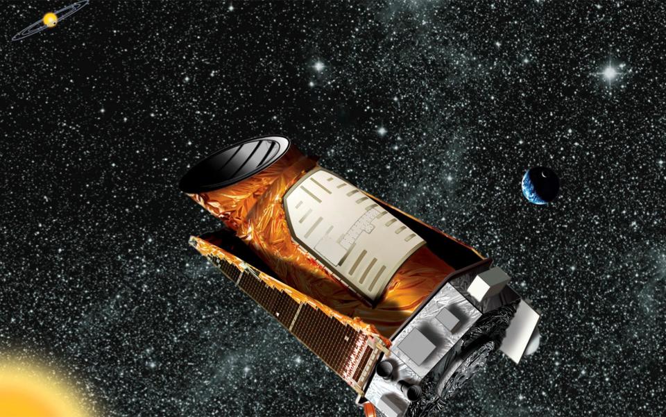 An artist's composite of the Kepler telescope - Credit: Reuters