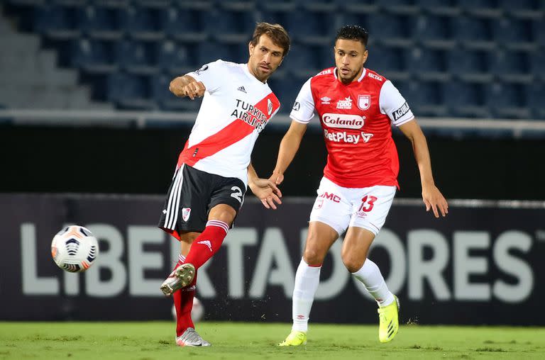 Leonardo Ponzio fue titular luego de casi cuatro meses y Marcelo Gallardo halagó su tarea; el volante fue de los mejores de River ante Independiente Santa Fe.