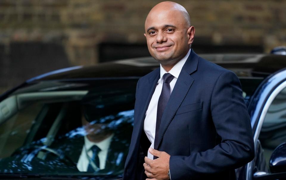 Health Secretary Sajid Javid arriving at 10 Downing Street - Alberto Pezzali/AP