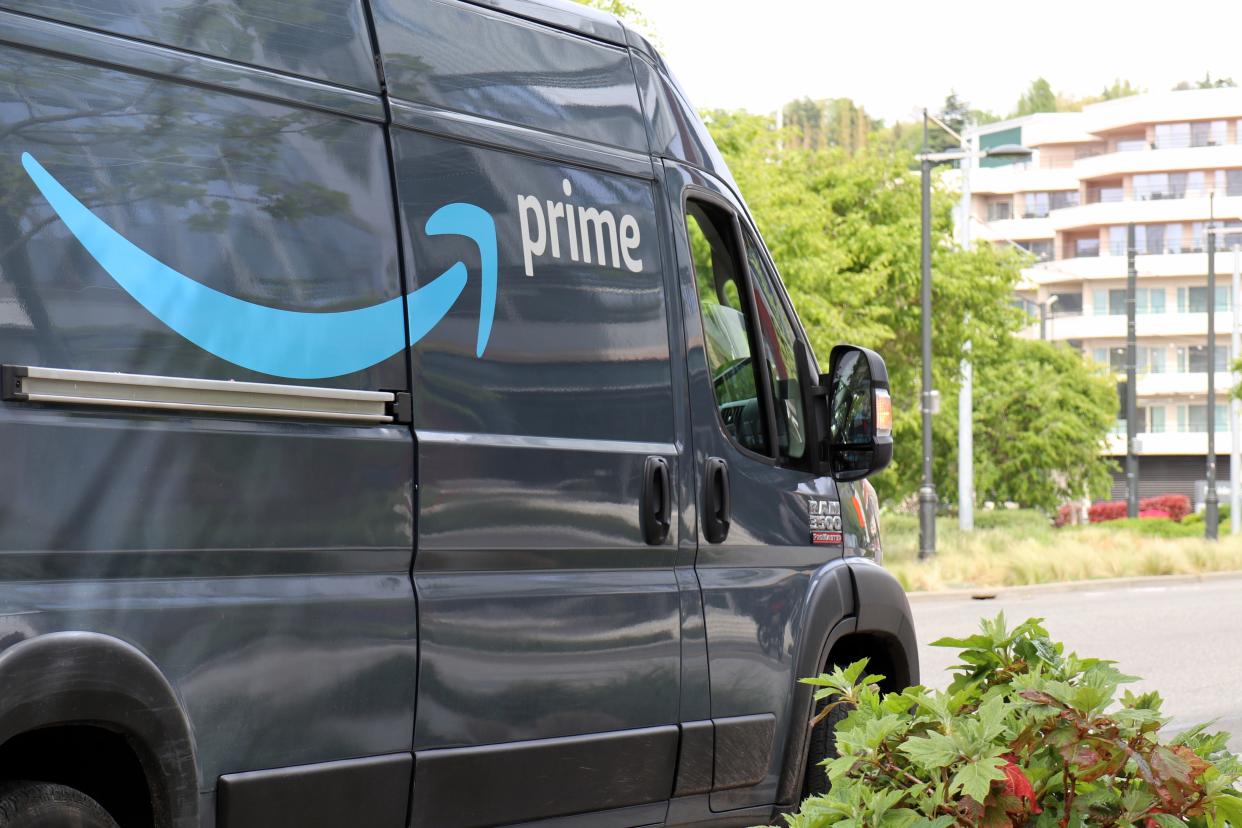 File image of an Amazon Prime delivery van. (Getty Images)