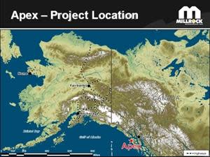 Apex Gold Project Location Map