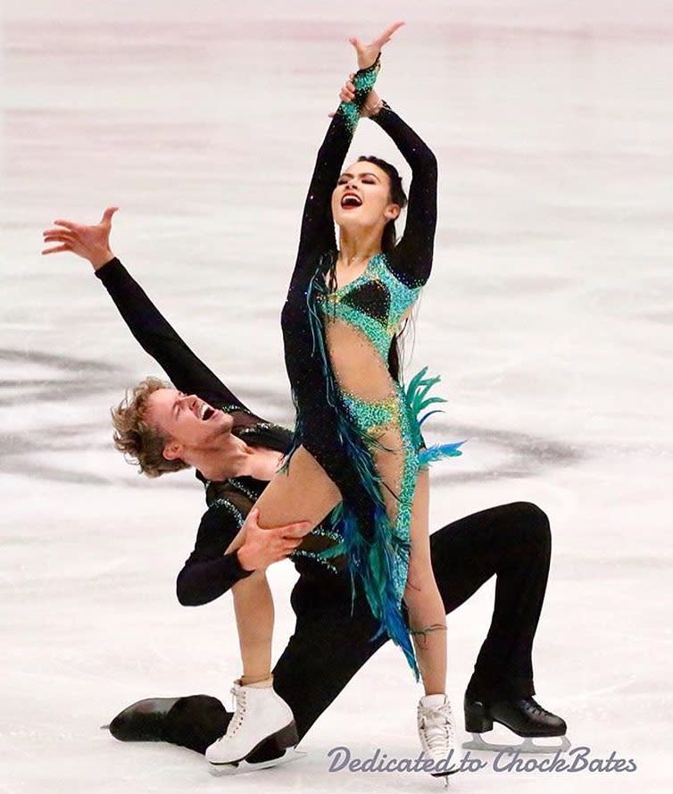 <p><span>She and Evan placed 3rd at the U.S. Championship in January, and in PyeongChang they’ll look to avenge their 8th place performance from Sochi in 2014.</span><br>(Instagram/@chockolate02) </p>