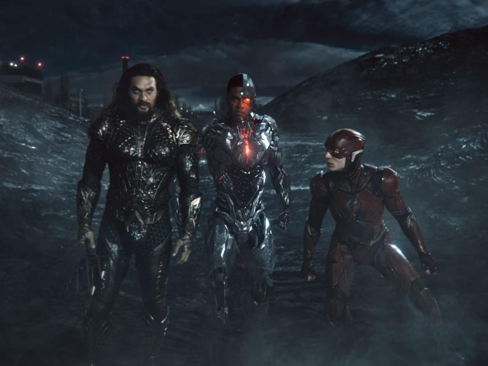 <div class="inline-image__caption"><p>Jason Momoa, Ray Fisher and Ezra Miller in <em>Zack Snyder's Justice League</em></p></div> <div class="inline-image__credit">HBO Max</div>