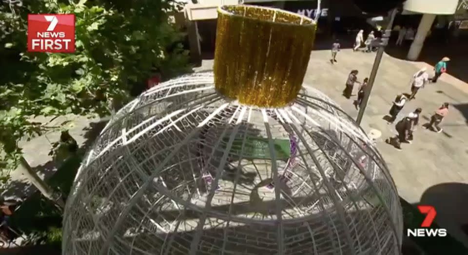 Instead, there will be Christmas installations around the city. Source: 7 News