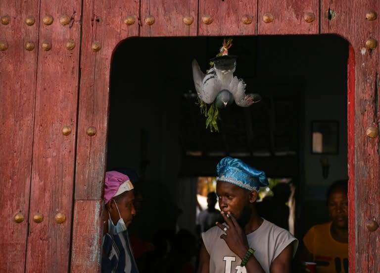 The 200-year-old Abakua religion in Cuba is only open to heterosexual men who must follow a strict code of conduct (AFP/Yamil LAGE)