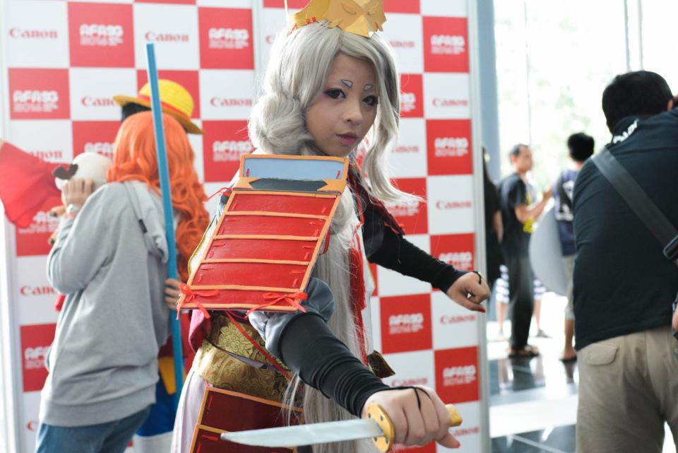 <p>Cosplayers at the Suntec Convention Centre for this year’s Anime Festival Asia Singapore. (Sharlene Sankaran/ Yahoo Singapore) </p>