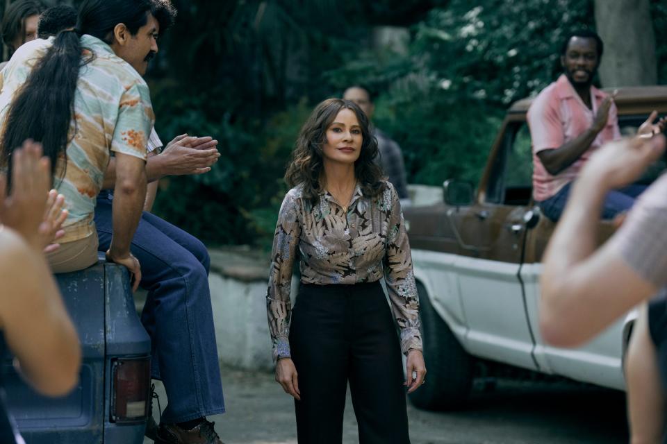 Griselda. Sofia Vergara as Griselda in episode 104 of Griselda. Cr. Elizabeth Morris/Netflix © 2023