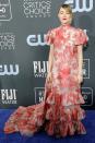 <p>Saoirse Ronan wears an Erdem gown with a toile de Jouy print.</p>