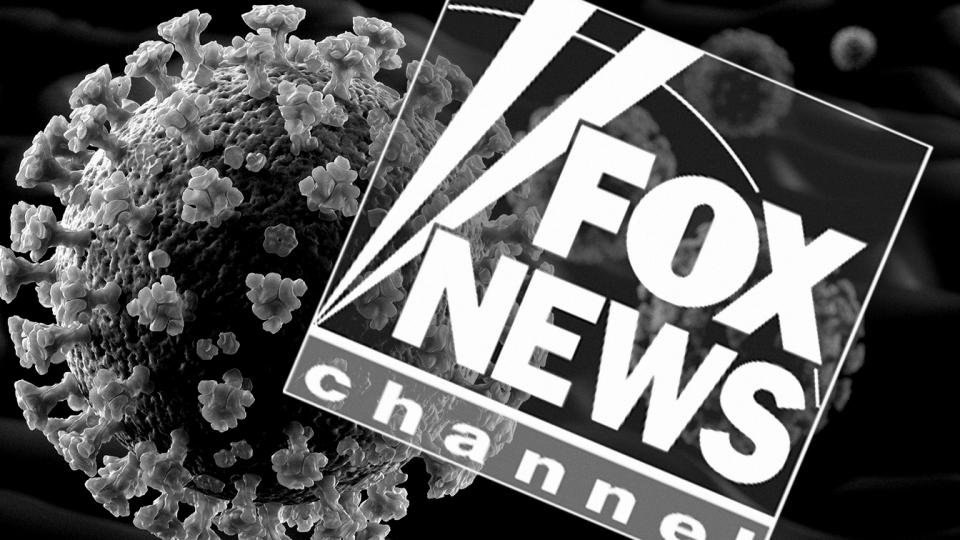 Coronavirus and Fox News. (Photo illustration: Yahoo News; photo: Getty Images)