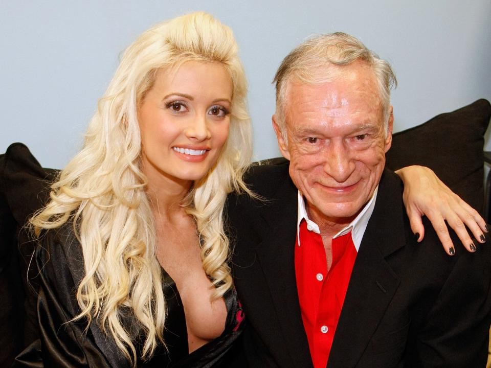 Holly Madison and Hugh Hefner in 2009.