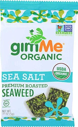 gimMe Organic Roasted Seaweed Sheets, 20-Pack