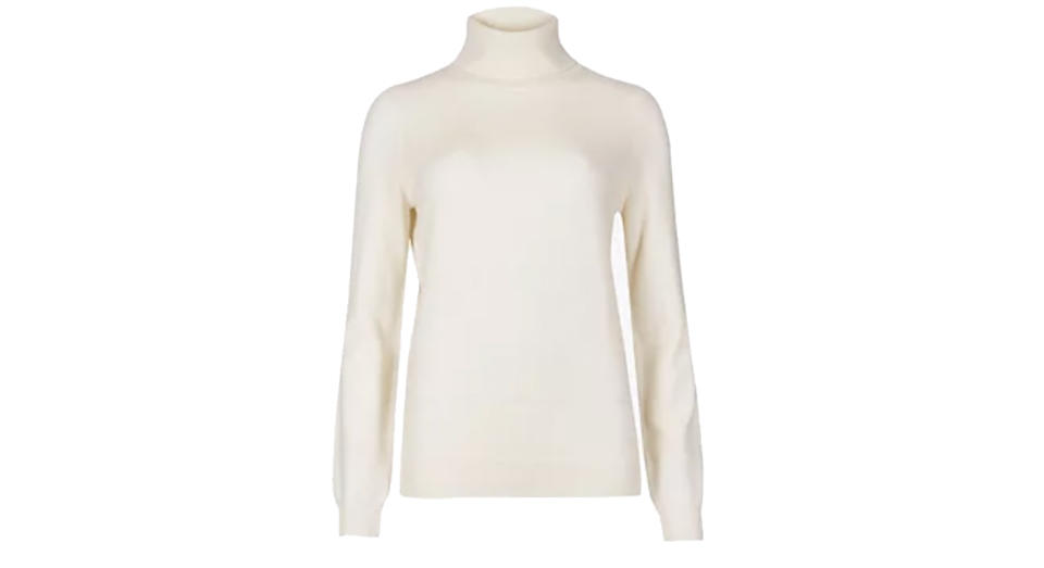 Pure Cashmere Roll Neck Jumper