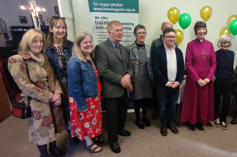 The Listening Post team celebrate the opening of their new Gloucester centre