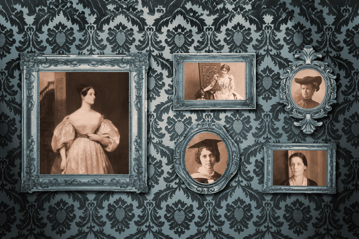 Portraits of Ada Lovelace, Eunice Foote, Nettie Stevens, Alice Augusta Ball and Lise Meitner Photo illustration by Salon/Getty Images/WikiCommons/The Tuttle Company