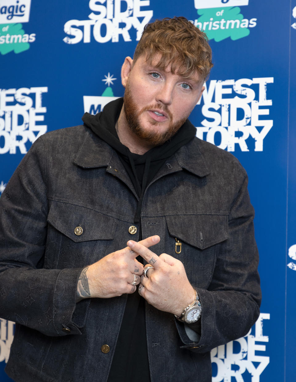 LONDON, ENGLAND - NOVEMBER 21: James Arthur attends The Magic of Christmas at London Palladium on November 21, 2021 in London, England. (Photo by Jo Hale/Redferns)