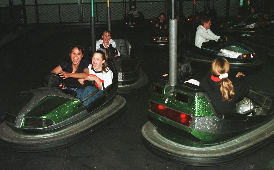 The previous bumper cars at Bay Beach Amusement Park were more than 30 years old. Riders will be able to get behind the wheel of new 1960s Corvette-themed cars this year.