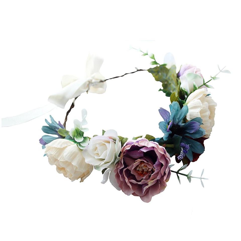 Vivivalue Boho Handmade Flower Wreath