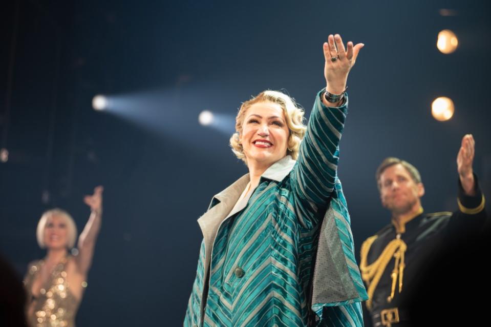 Eden Espinosa bows at the curtain call for “Lempicka.” WireImage