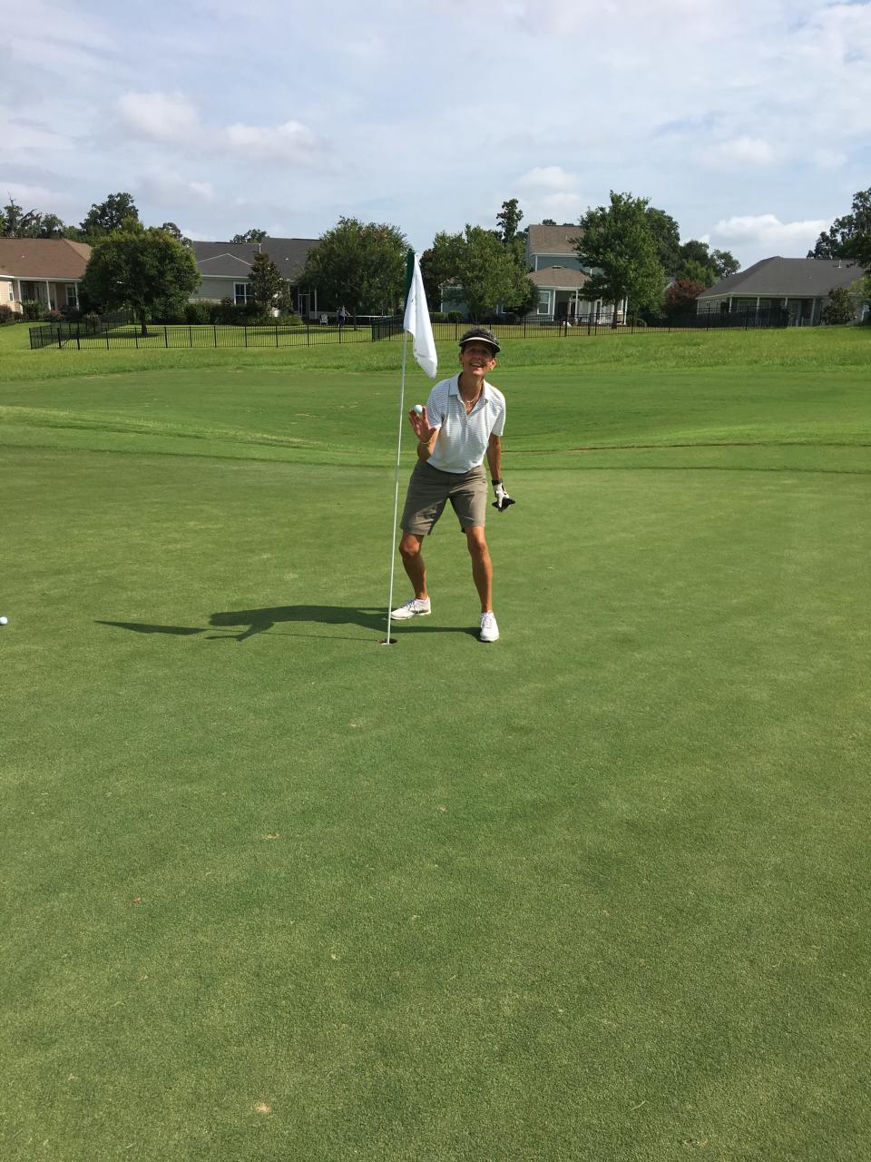 Former FSU women's basketball player Chris Brokas carded a hole-in-one at Southwood Golf Club.