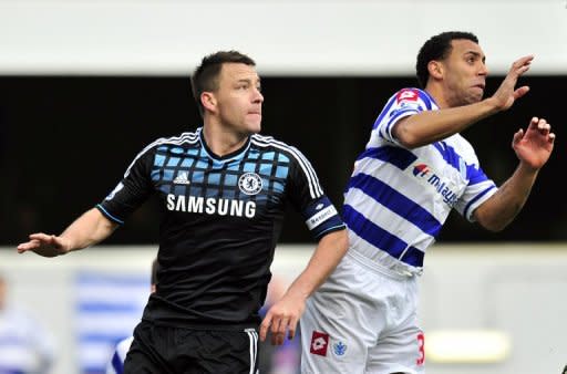 Chelsea captain John Terry (L) and Queens Park Rangers' Anton Ferdinand during an FA Cup match in January. During the trial, Terry admitted using the controversial words to Ferdinand during a match between Chelsea and Queens Park Rangers on October 23 last year