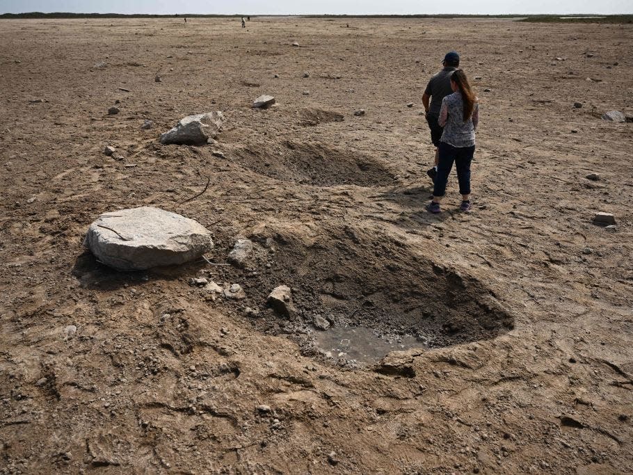 Starship's debris field is littered with giant rocks that were flung into the air after launch.