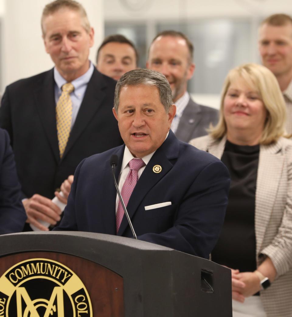 Joe Morelle at Monroe Community College July 2, 2024.