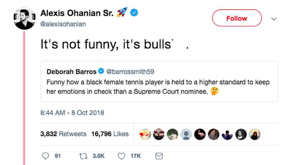 Ohanian went on a Twitter rampage again. Image: Twitter