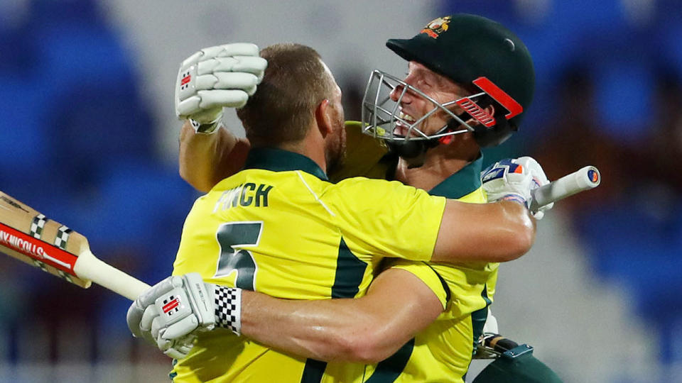 Shaun Marsh reached 91 not out to steer Australia home. Pic: Getty