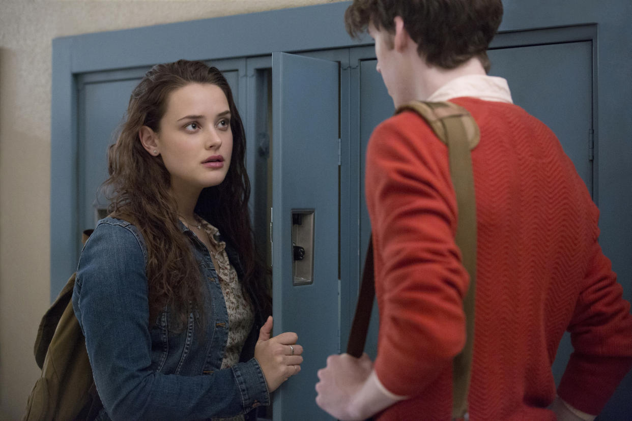 Katherine Langford, Devin Druid in <i>13 Reasons Why</i> S2 (Netflix)