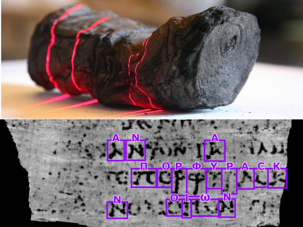 Scrolls That Survived Vesuvius Divulge Their First Word - The New York Times