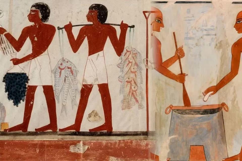 ¿Qué comían los antiguos egipcios? Principalmente pescado, verduras y legumbres