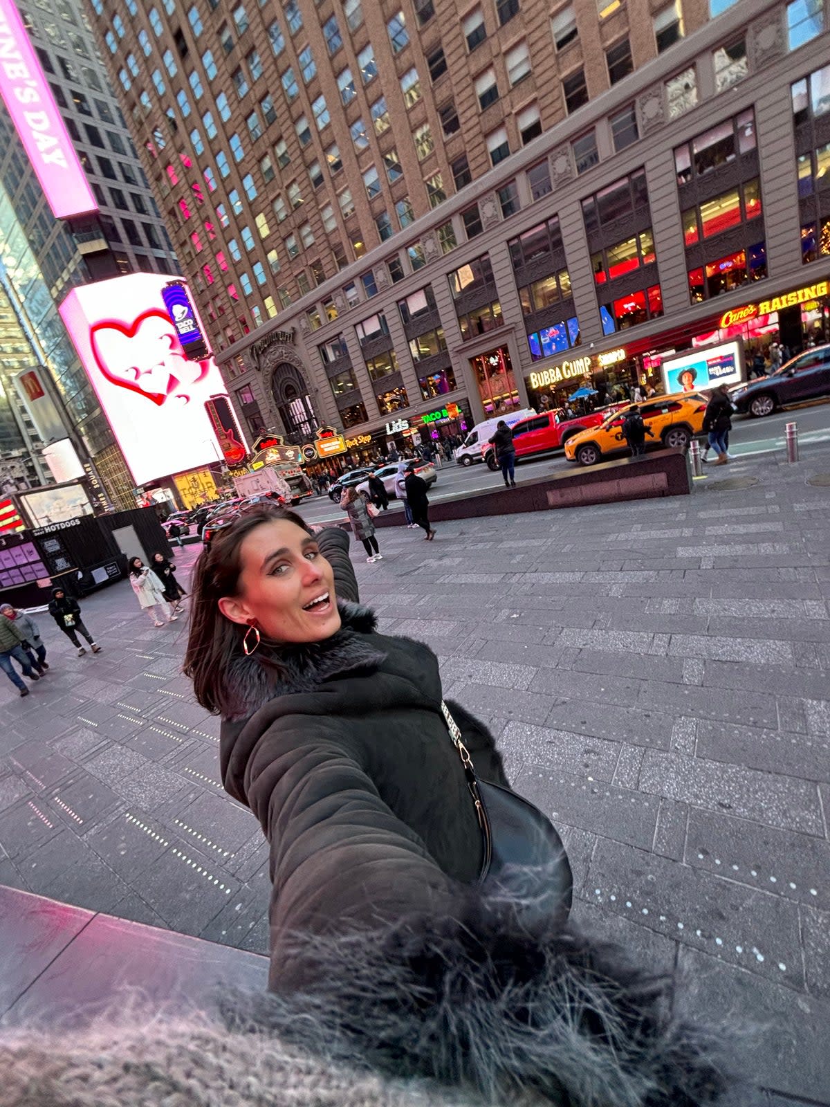 Lara Olszowska on Times Square (Lara Olszowska)